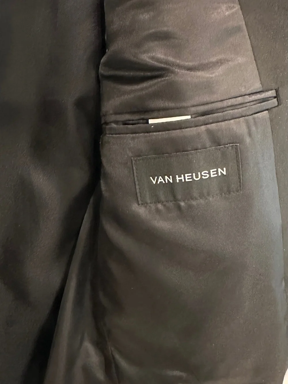 NWT Van Heusen Men's 38R Blazer Faux Suede Black Comfort Sport Coat Suit $200